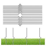 Yard Sign Stakes - 12 Pack Heavy Duty Metal Wire Stakes for Garden Lawn Signs 13