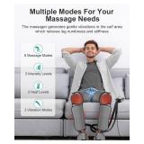 Nekteck Leg Massager for Circulation and Pain Relief, Air Compression Foot Calf Thigh Massager with 2 Heat and 3 Vibration Functions, 6 Modes 3 Intensities, Help for Muscles Relaxation - Retail: $113.