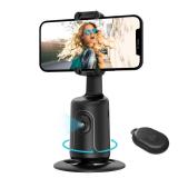 Auto Face Tracking Tripod, 360Â° Rotation Body Phone Camera Mount Smart Shooting Holder with Remote Selfie Stick, No App, Gesture Control, for Vlog, Tiktok