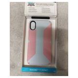 Speck Products Presidio Grip iPhone Xs/iPhone X Case, Grey/Pink