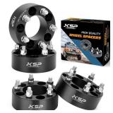 KSP 2inch Wheel Spacers 5x4.5 for Explorer Mustang Ranger, 50mm Thick 5x114.3mm Spacer with 1/2 20 Thread Compatible With Chrokee Wrangler TJ XJ KJ KK ZJ, 4pcs 80.5mm Hub Bore Spacer without Hub Lip