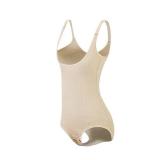 KSKshape Seamless Body Shaper Open Bust Shapewear Firm Control Bodysuit for women,Beige,(Fits Waist 28-30 inch) Large