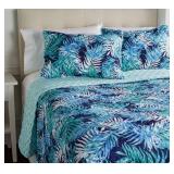 Retail - $83.00 Home Reflections Tropical Collection Quilt Set