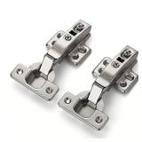 Ravinte 60 Pack 30 Pairs European Kitchen Cabinet Hinges Soft Close Full Overlay Cabinet Door Hinges Heavy Duty Frameless Adjustable Concealed Cabinet Cup Hinge