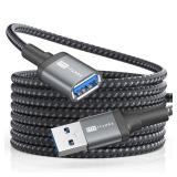 ITD ITANDA 10FT USB Extension Cable USB 3.0 Extension Cord Type A Male to Female5Gbps Data Transfer for Keyboard, Mouse, Playstation, Xbox, Flash Drive, Printer, Camera and More