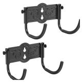 GOFORWILD Garden Hose Holder, Folding Water Hose Holder Wall Mounted 2 Packs, Durable Hose Hanger for Outside, Holds 150 Feet of 5/8 Inch Hose, Hose Reel, Hose Hooks