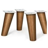 AORYVIC Wood Furniture Legs 6 inch Angled Couch Legs Slanted Sofa Replacement Legs for Dresser, Cabinet, Futon, Bench