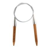 Weabetfu Bamboo Circular Knitting Needle,60 inch Length for Handmade Creative DIY and Any Weave Yarn Projects,US Size 15(10mm)