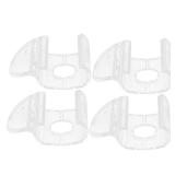 CORHAD 4Pcs Cordless Roller Window Shade Handles Transparent Pulls for Indoor Blinds Handles for Roller Shades Window Shade Accessories