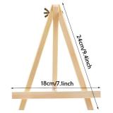 12 Pack 9 Inch Wood Easels, Easel Stand for Painting Canvases, Tripod, Kids Student Tabletop Easels for Painting, Art Craft Painting Easel Stand for Artist Adults Students