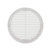 Vent Systems 8 Inch (Opening Dimensions) White Soffit Vent Cover with Flange   Pack of 2 Plastic Round Air Vent Grille   Built in Insect Screen HVAC for Bathroom, Home 9.5 Inch (Outer Dimensions)