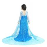 Esvaiy Girls Princess Elsa Dress Costume   Luxury Sequin Halloween Birthday Party Dress Up Kids 3t 4t 5t 6t 7t 8t (4 5 Years, Blue)