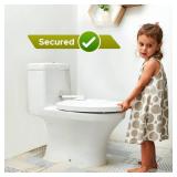 Toilet Locks Baby Proof (2 Pack) Ideal Baby Proof Toilet Lid Lock with Arm  No Tools Needed Easy Installation with 3M Adhesive  Top Safety Toilet Seat Lock  Fits Most Toilets, White