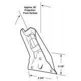 Prime Line U 9378 3/4 In. Zinc Plated Steel Flagpole Bracket (Single Pack)