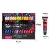 Mont Marte Signature Acrylic Paint Set, 48 Colors x 36 ml, Semi Matte Finish, Suitable for Canvas, Wood, MDF, Leather, Air dried Clay, Plaster, Cardboard, Paper and Crafts