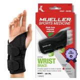 MUELLER Sports Medicine Green Fitted Wrist Brace for Men and Women, Support and Compression for Carpal Tunnel Syndrome, Tendinitis, and Arthritis, Right Hand, Black, Large/X Large