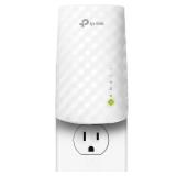 TP Link WiFi Extender with Ethernet Port, Dual Band 5GHz/2.4GHz , Up to 44% More Bandwidth than Single Band, Covers Up to 1200 Sq.ft and 30 Devices, Signal Booster Amplifier Supports OneMesh (RE220)