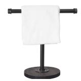 Hand Towel Stand with Wood Base,Industrial Pipe Towel Holder Heavy Duty Countertop Free Standing Towel Rack for Farmhouse Bathroom Kitchen