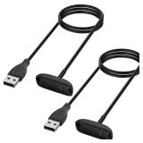 Charger for Fitbit Inspire 2 Fitness Tracker, Replacement Charging Cable Cord Accessory for Fitbit Inspire 2 [2 Pack, 3.3ft/1m]