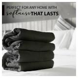 KAHAF COLLECTION 100% Cotton Bath Towels, 24x48 Pack of 6 Towels, Quick Dry, Highly Absorbent, Soft Feel Towel, Gym, Spa, Bathroom, Shower, Pool, Luxury Soft Towels (Grey, 24x48 6 Pack)***quantity unv