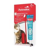 Petrodex Dental Care Kit for Cats, Cat Toothbrush and Toothpaste, Cleans Teeth and Fights Bad Breath, Reduces Plaque Tartar Formation, Malt Flavor, 2.5oz Toothpaste + Toothbrush