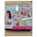 Make It Real: Neo-Brite Chains & Charms Kit - Create 10 Unique Cord & Tassel Charm Bracelets, 195 Pieces, Includes Play Tray,DIY Playful Charm & Jewelry Kit, Tweens & Girls, Arts & Crafts, Ages 8+