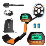 Metal Detector for Adults & Kids, GoGonova Kids Metal Detector, Waterproof Metal Detectors with High Accuracy Lightweight 8" Search Coil, All Metal & Disc Modes for Junior & Youth Gold Detector - Reta