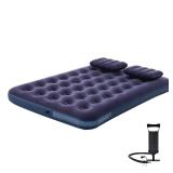 Outraveler Full Size Air Mattress Inflatable Bed with Pump and Pillows,Blow Up Mattress for Camping and Home