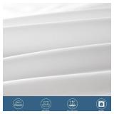 2 Pack Hospital Bed Sheets 36" x 80" x 9", Hospital Bed Fitted Sheets for Home & Hospital Care Beds, Soft Hospital Bed Sheets with Elastic All Around, White