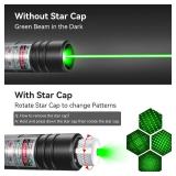 [Professional] Rechargeable Green Beam Light Flashlight Long Distance Range for TV/LED/LCD Screens Tactical Flashlights Presentation Office/Outdoors/Astronomic/Construction [001]