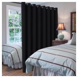 H.VERSAILTEX Blackout Patio Curtains 100 x 108 Inches for Sliding Door Extral Wide Blackout Curtain Panels Thermal Insulated Room Divider - Grommet Top, 9