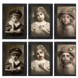 Indoor Scary Wall Decor, 3Pack 3D Changing Face Moving Picture Frames Portrait, Gothic Horror Poster Castle Haunted House Mansion Decor Decoration Party Supplies