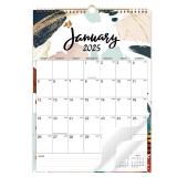 2025 Wall Calendar - Hanging Calendar from Jan. 2025 - Dec. 2025, 12" x 17", Twin-Wire Binding, Large Daily Blocks, Perfect for Home, School & Office