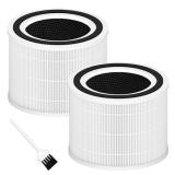 Core 300 Replacement Filter for LEVOIT Core 300 and Core 300S Air Purifier, 2 Pack 3-in-1 H13 True HEPA Replacement Filter, Compared to Part # Core 300-RF (White)