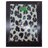 Kate Spade New York Leopard Print A4 Clipboard Folio with Low Profile Clip, Professional Padfolio Includes Lined Notepad, Pen Loop, and Pocket, Forest Feline