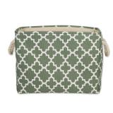 DII Polyester Container with Handles, Lattice Storage Bin, Medium, Artichoke