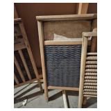 Three vintage wood washboards