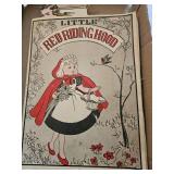 Vintage book of Little Red Riding Hood, with cutout pieces