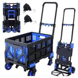 $166 2-in-1Folding Hand Truck Dolly, 330LBS.