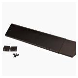 Black Adjustable Fireplace Hood 28-48" Heat Shield