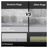 $138 Zentavio 9x12 Soft Area Rugs Light Grey