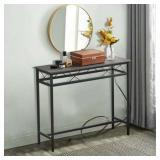 $70 Console Table, 39.4" Narrow, Charcoal Gray