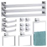 $82 15 Pc Bathroom Hardware Set, 23.6 Inch Bar