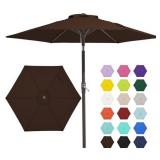 $53 JEAREY 7.5FT Patio Umbrella, Brown