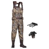 $120 HISEA Neoprene Chest Waders for Men, 800G