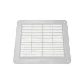 HVAC OV 10 x 10 Inch White Plastic Square Vent Cover - HVAC Air Return Grille - Built-in Protection Screen and Screws Included - Grille Dimensions: 7.9 x 7.9 Inches