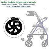 Walker Rollator Replacement 7.5" Wheels Black (1pis) (REAR 1)