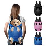 Wagably Hands-Free Pet Carrier Backpack for Dogs and Cats - Comfortable Adjustable Legs Carrier - Easy-Fit Design - Perfect for Traveling, Hiking and Camping - Small and Medium Pets (Blue, Medium)