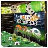 Ticuenicoa 5 x 3ft Sports Birthday Backdrop Boys Football Basketball Baseball Kids Birthday Background Kids Sports Theme Birthday Party Banner Wall Decorations Props