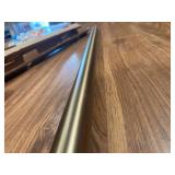 Ivilon Drapery Window Curtain Rod - End Cap Style Design 1 Inch Pole. 28 to 48 Inch Color Warm Gold